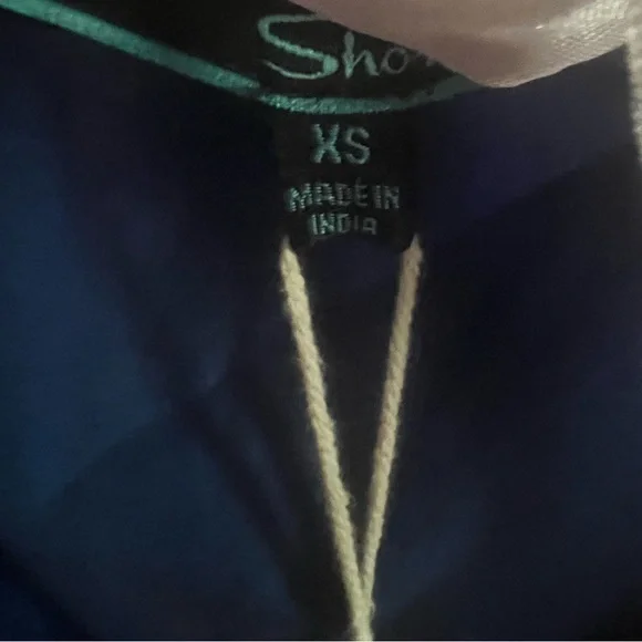 SHORE Brand Talia Button Down Navy NWT X Small